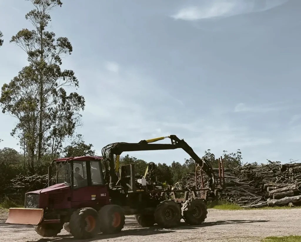 tractor maquinaria forestal