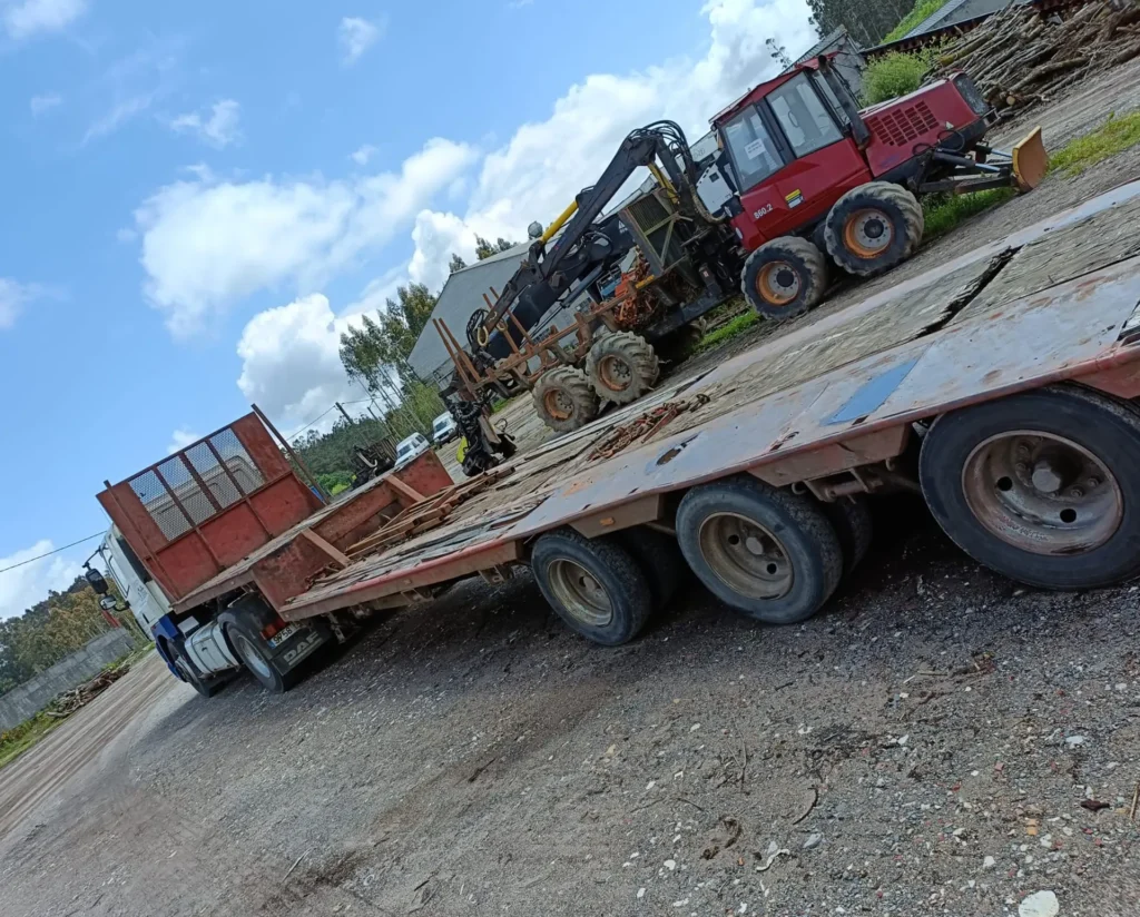 transporte maquinaria forestal